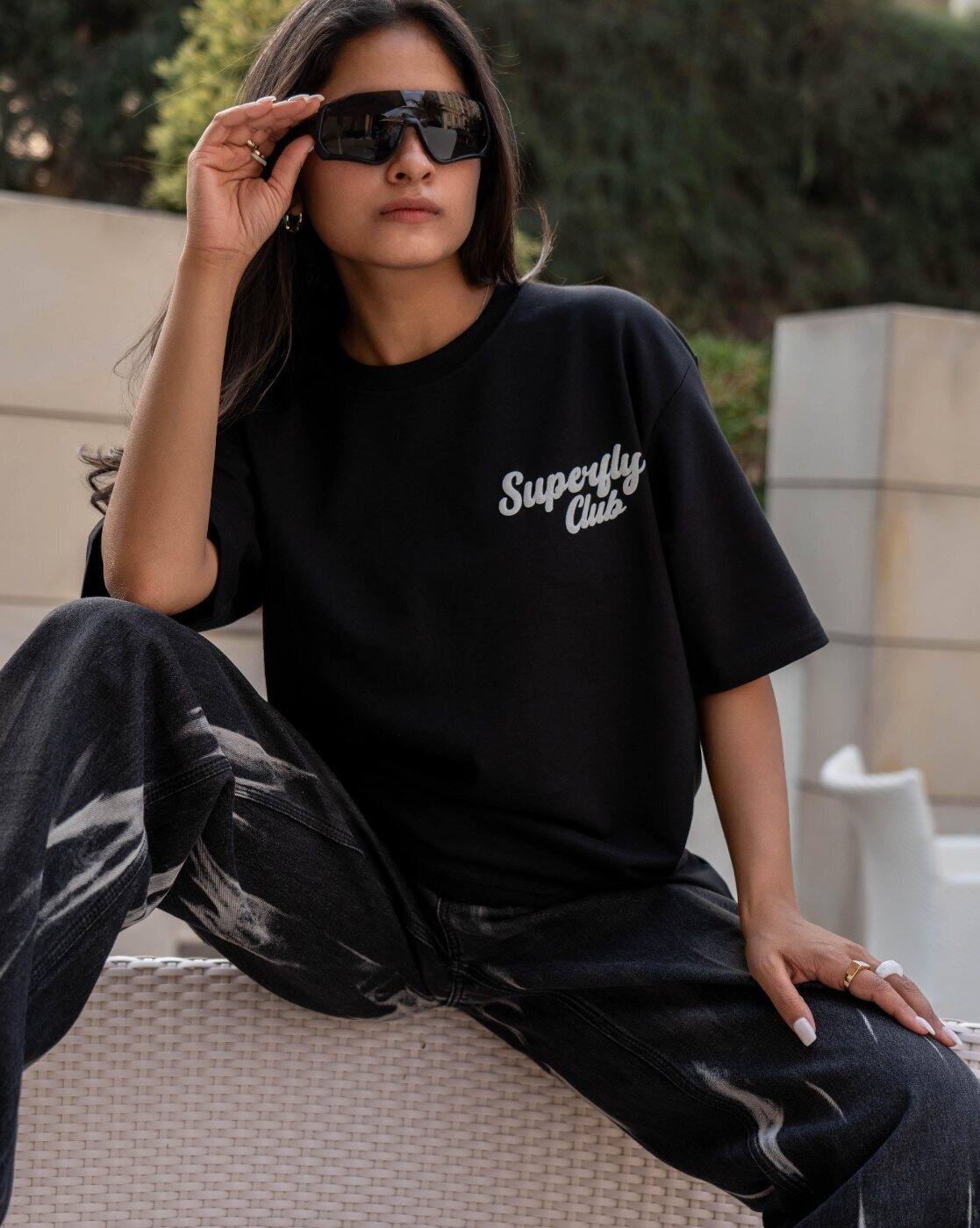 Buy Black Tshirts for Women by COLOR CAPITAL Online | Ajio.com