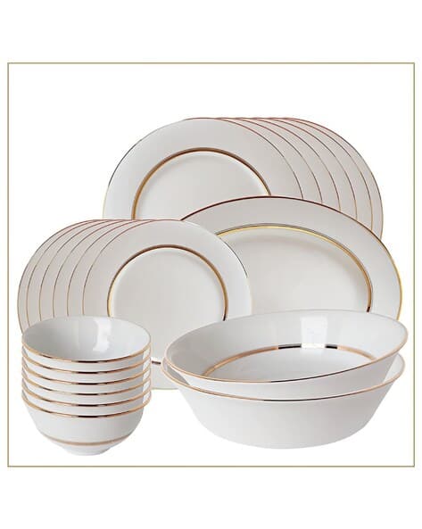 Buy Noritake Porcelain Luxurious Dinner Set White Color Home