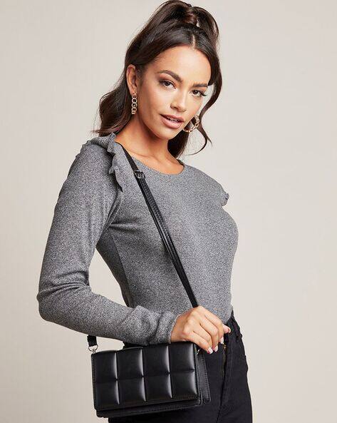 Styli Quilted Shoulder Bag with Detachable Strap