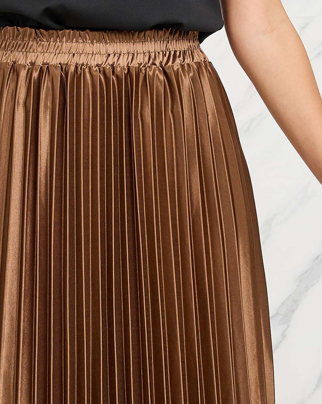 Buy Gold Skirts for Women by Styli Online Ajio