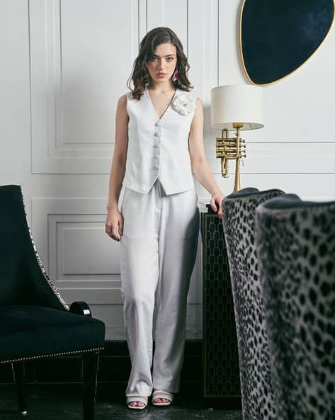 Buy White Suit Sets for Women by IKI CHIC Online