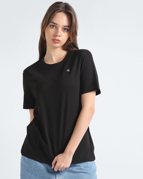 Embro Badge Regular Fit Crew-Neck T-Shirt