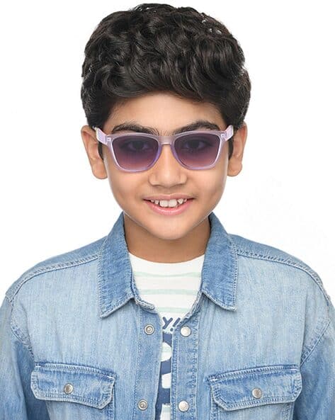 Boys HP S16086 Full-Rim Rectangular Sunglasses