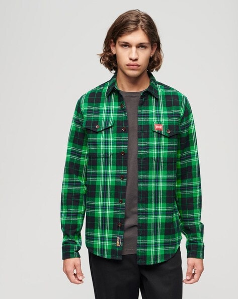 Superdry Cotton Worker Check Shirt