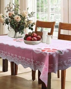 dakshya industries Floral Print 6-Seater Rectangle Table Cover-picture-12