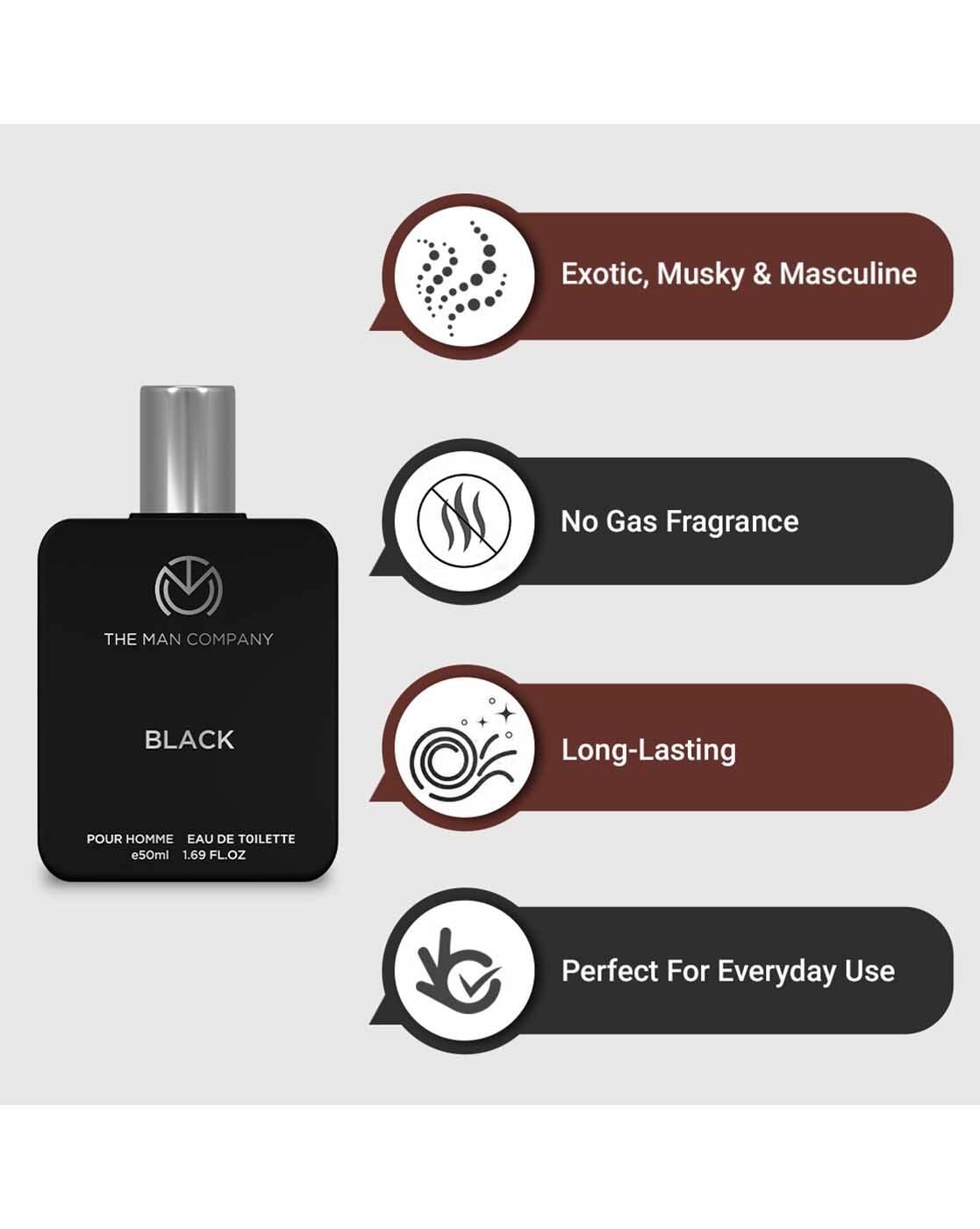 Buy black Perfumes Colognes for Men by The Man Company Online