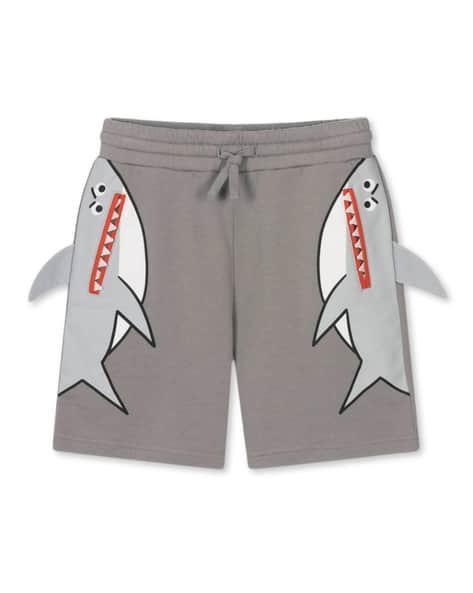 Buy Stella Mccartney Shark Print Regular Fit Shorts | Grey
