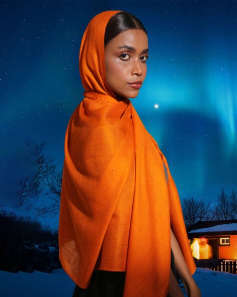 Buy Orange Shawls & Wraps for Women by The Real Pashmina Online | Ajio.com