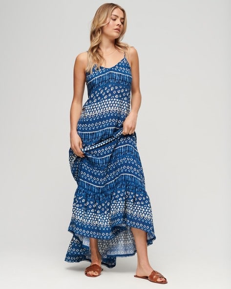 Buy Blue Dresses for Women by SUPERDRY Online Ajio