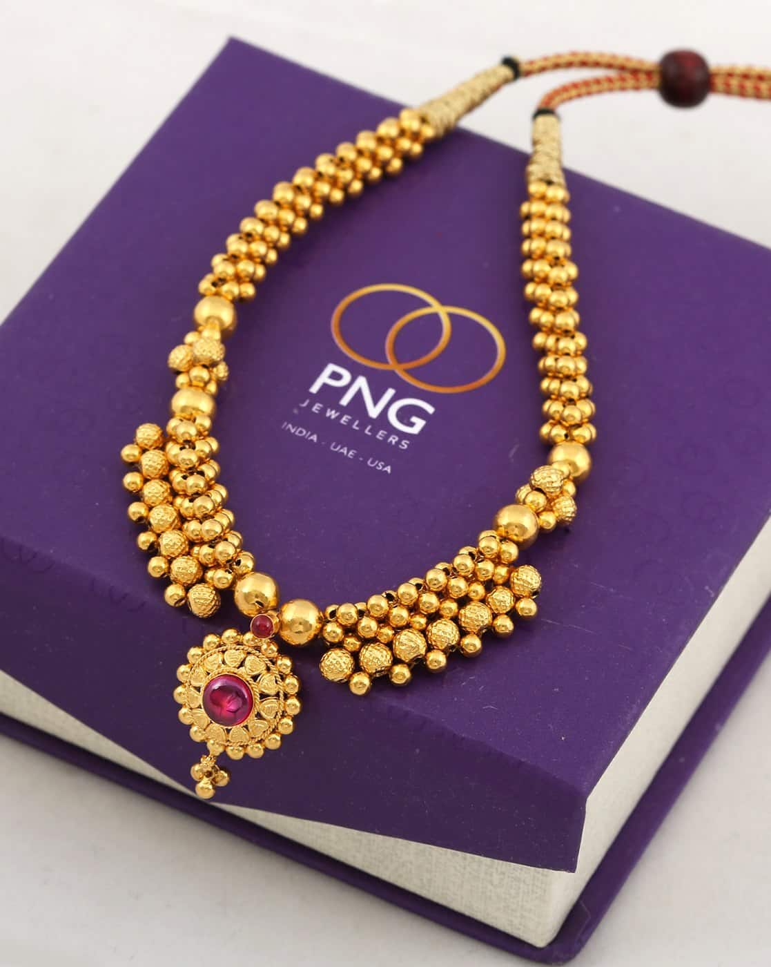 Buy Yellow Gold Necklaces Pendants for Women by P N Gadgil