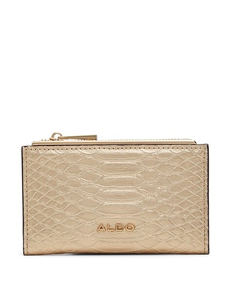 Bi Fold Clutch with Metal Logo