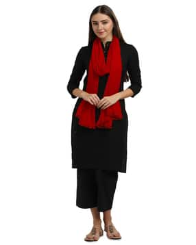 Women Chiffon Dupatta with Pom-Pom-image-4