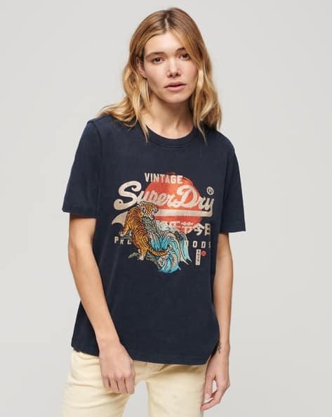 Superdry ロゴ Vl Heritage Relaxed クルーネック 半袖 Tシャツ Vintage Logo Heritage Relaxed T-Shirt | Khaki Marle – Superdry