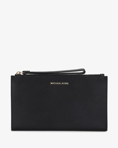 Michael kors black wristlet best sale