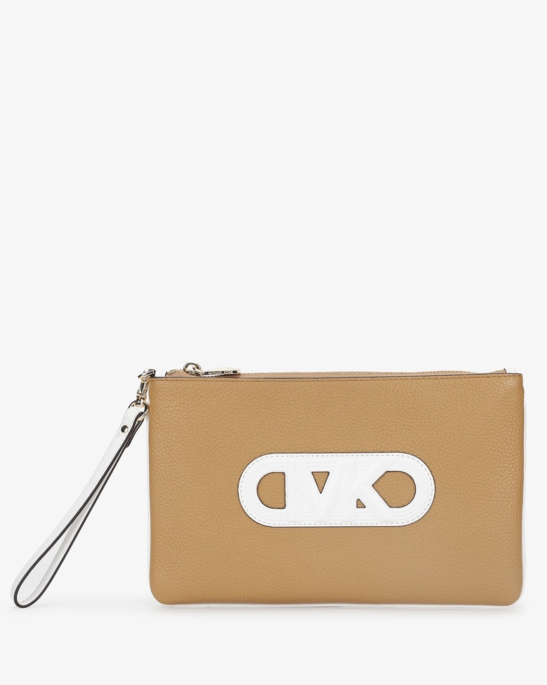 Buy Michael Kors Jet Set Large Top Zip Wristlet | Tan Color Women