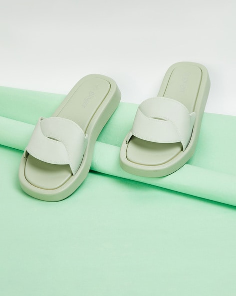 Women Dual-Strap Slides