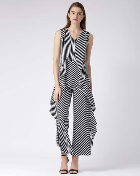Buy Black/White Jumpsuits &Playsuits for Women by Kassually Online