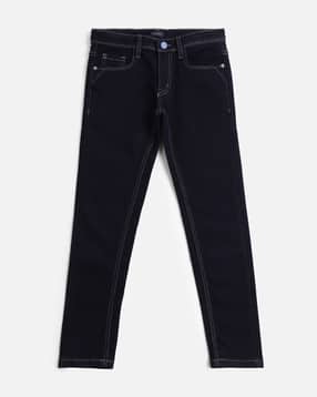 allen solly Boys Lightly Washed Skinny Jeans-picture-12