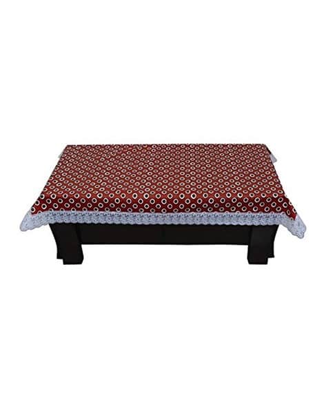 DAKSHYA INDUSTRIES Polka-Dot Print 4-Seater Waterproof Table Cover