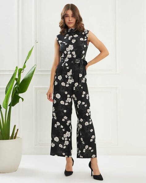 Ally Floral Jumpsuit Buy Black Jumpsuits &Playsuits For Women By