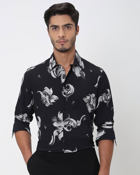 Mufti Men Printed Slim Fit Shirt