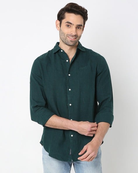 Buy Teal Blue Shirts for Men by SUPERDRY Online