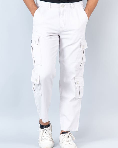 Flat-Front Cargo Pants