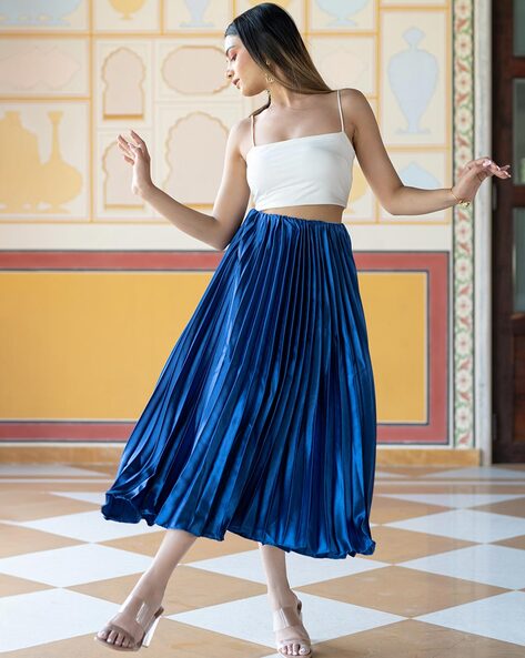 Buy Navy Blue Skirts Ghagras for Women by Tistabene Online Ajio