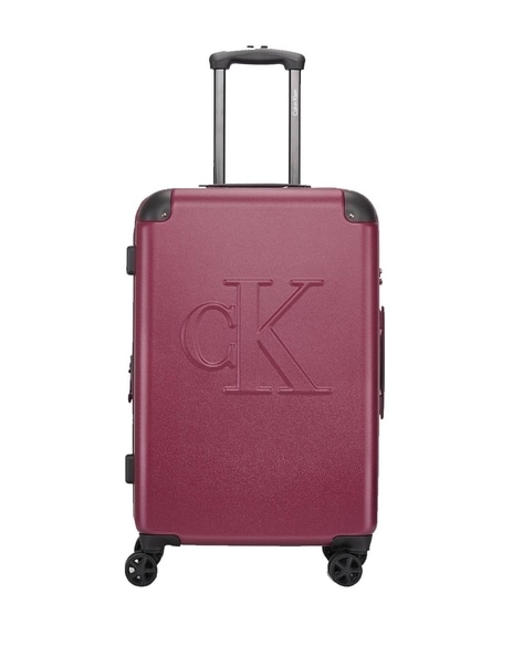 Calvin klein red luggage deals