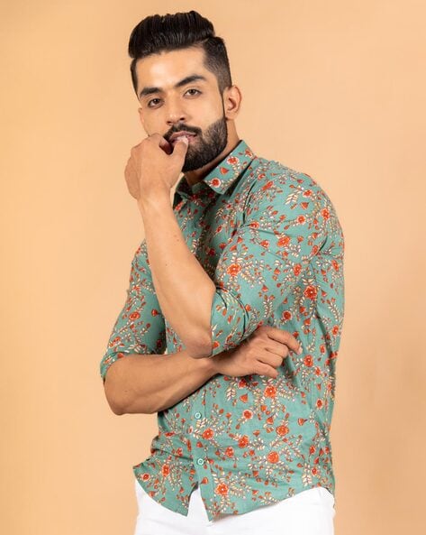 Floral printed shirts online best sale