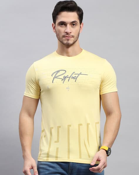 Buy Yellow Tshirts for Men by MONTE CARLO Online