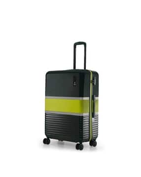 Unisex Colourblock Trolley Bags with Number Lock-image-6