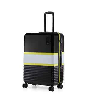 nasher miles Striped Trolley Bag with Number Lock-picture-29