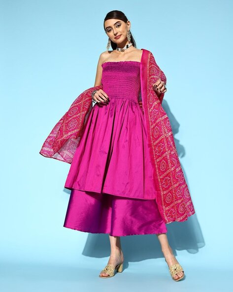Purple Kurta Suit Sets for Women by In Weave Online | Ajio.com