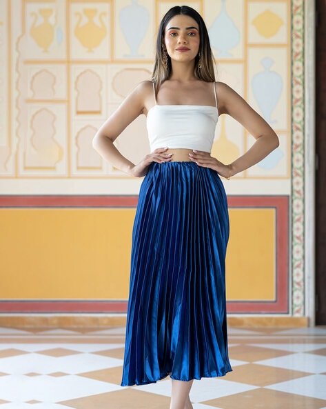 Buy Navy Blue Skirts Ghagras for Women by Tistabene Online Ajio