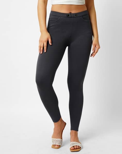Women High-Rise Skinny Fit Jeggings - Main Image