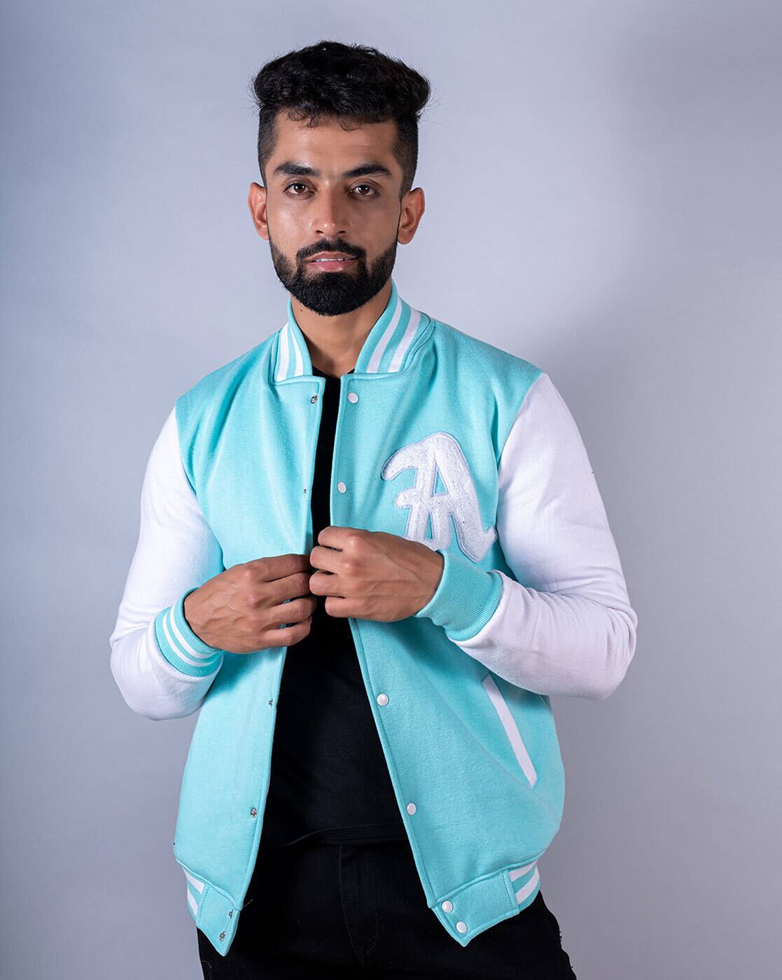 Buy Sky Blue Jackets & Coats for Men by Tistabene Online | Ajio.com