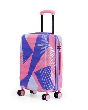 nasher miles Men Striped Trolley Bag with Number Lock-picture-35