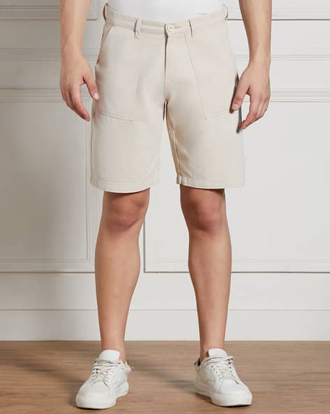 Men Regular Fit Shorts with Insert Pockets