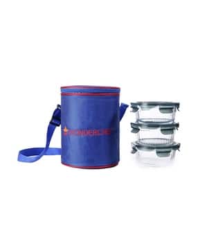 wonderchef Verona Lunch Bag with 3 Containers-picture-46