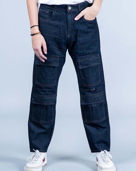 baggy jeans mens ajio