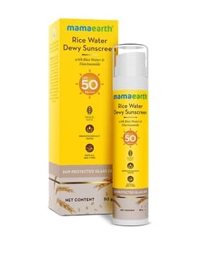mamaearth Rice Water Dewy Sunscreen with Niacinamide for Tan Protection SPF 50 PA-picture-40