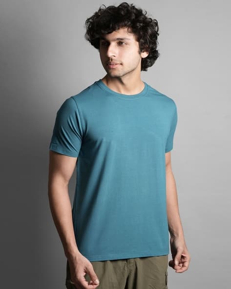 Men Regular Fit Crew-Neck Bamboo T-Shirt