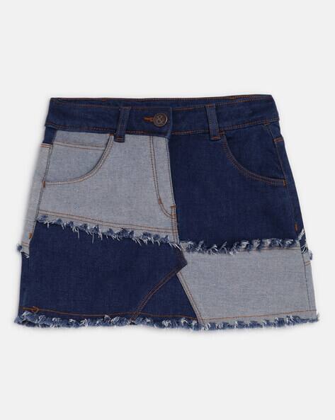 Mini Skirt Navy Blue Skirts For Work Bershka Shirred Waist Rara