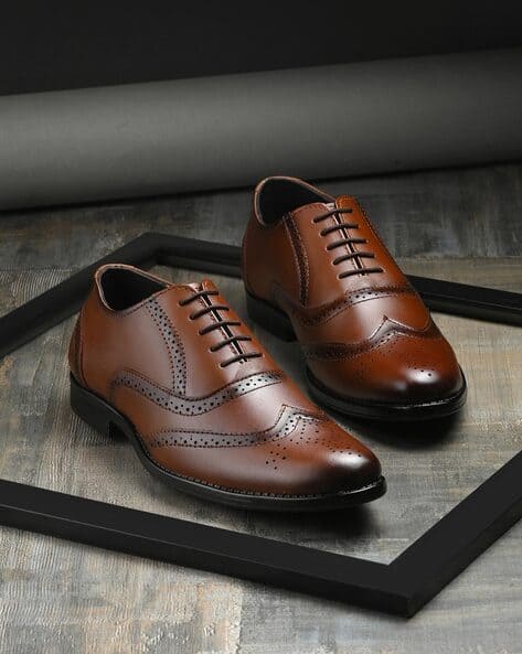 Price History of Mactree Men Genuine Leather Wingtip Oxfords from