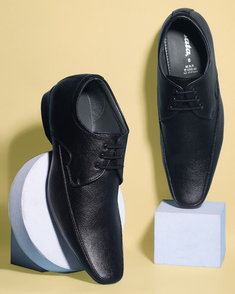 Men Square-Toe Lace-Up Shoes