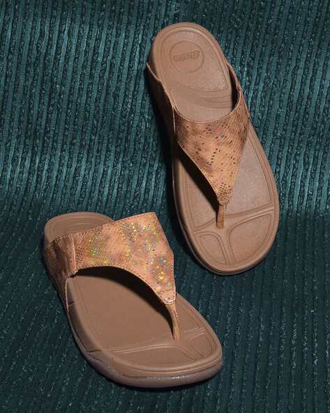 Bata Women Open-Toe Slip-On Platforms