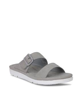 bata Flat Sandals with Buckle Closure-picture-29