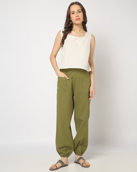 Women Regular Fit Cuffed Pants Price in India