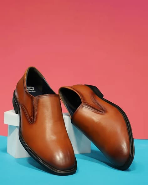 Buy Tan Formal Shoes for Men by Bata Online - Main Image